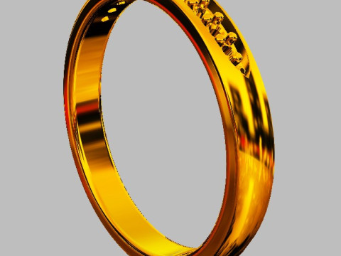 Diamond Degrade Half Band 3D 打印模型