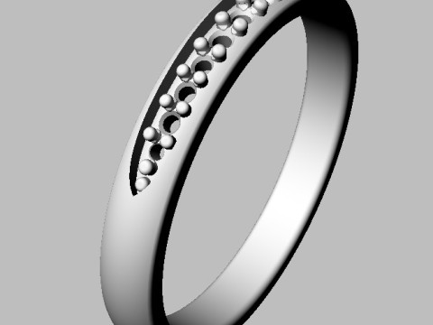 Diamond Degrade Half Band 3D 打印模型