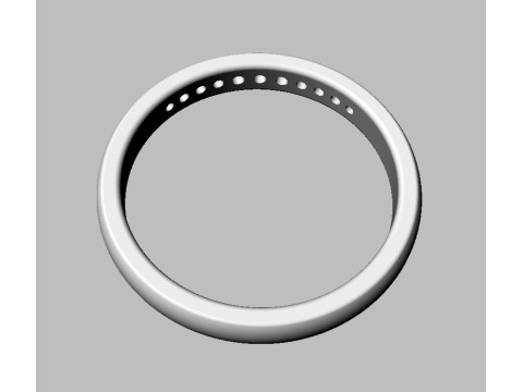 Diamond Degrade Half Band 3D 打印模型