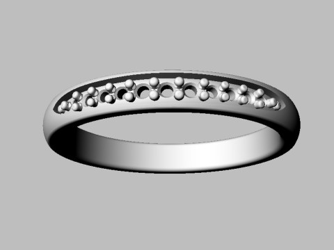 Diamond Degrade Half Band 3D 打印模型