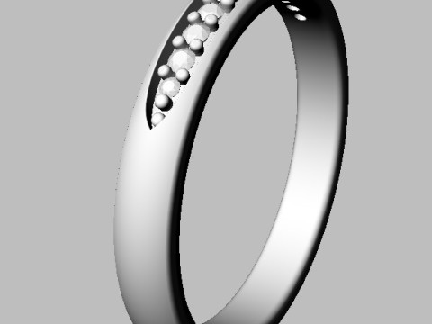 Diamond Degrade Half Band 3D 打印模型