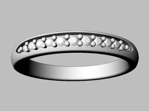 Diamond Degrade Half Band 3D 打印模型