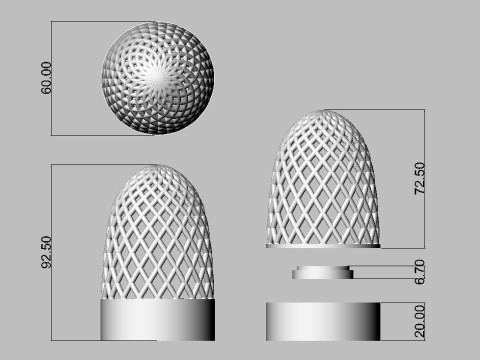 LED DESK LAMP Model Cetak 3D