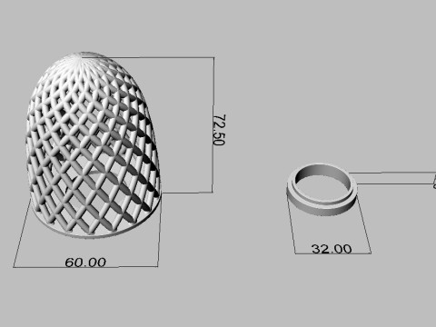 LED DESK LAMP Model Cetak 3D
