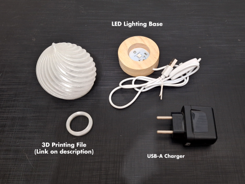 LED DESK LAMP 3Dプリントモデル