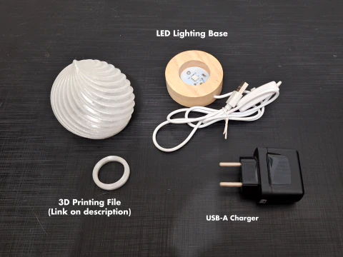LED DESK LAMP 3D Print Model