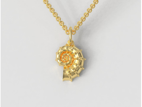 Shell Pendant 3D Print Model