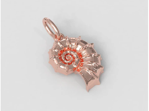 Shell Pendant 3D Print Model