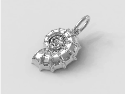 Shell Pendant 3D Print Model