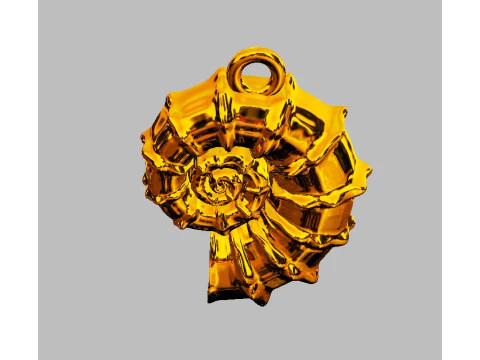 Shell Pendant 3D Print Model