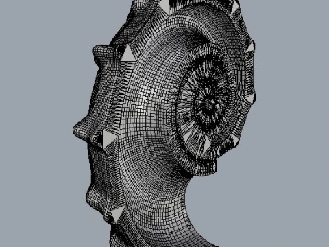 Shell Pendant 3D Print Model