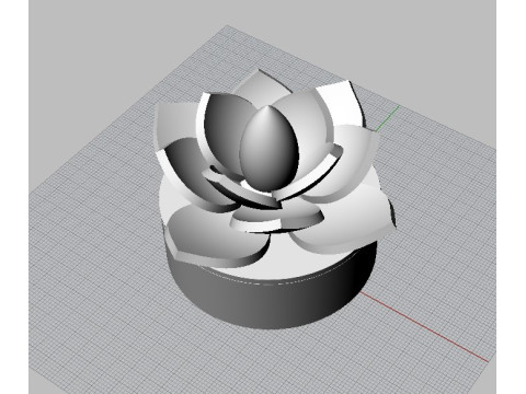 LOTUS FLOWER DESK LAMP 3D Print Model
