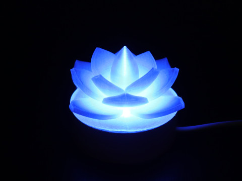 LOTUS FLOWER DESK LAMP Modelo de impresión 3D