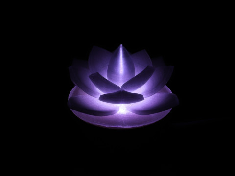 LOTUS FLOWER DESK LAMP 3D Print Model
