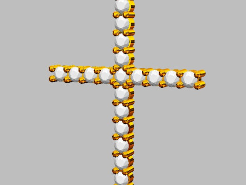 2mm Diamond Cross Pendant 3Dプリントモデル