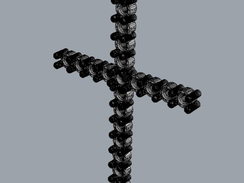 2mm Diamond Cross Pendant 3Dプリントモデル
