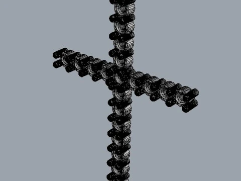 2mm Diamond Cross Pendant 3D Print Model