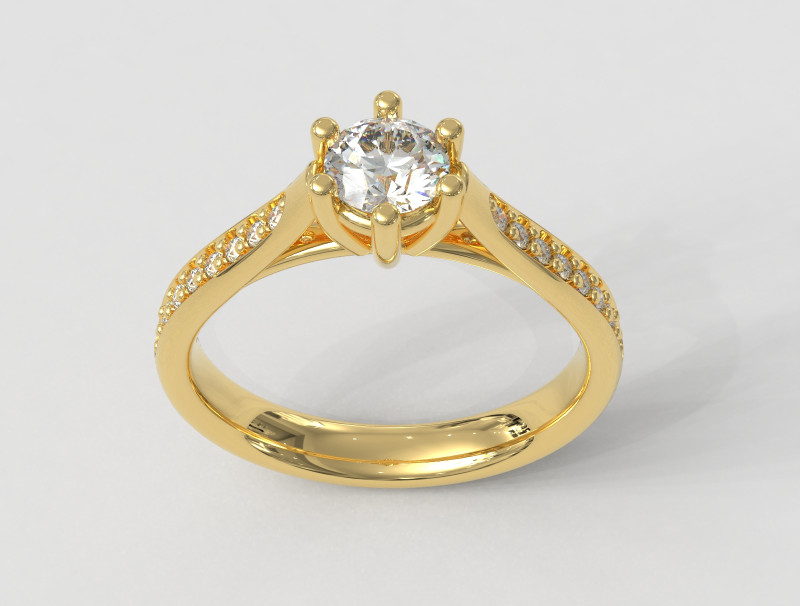 5mm Engagement Ring Modèles 3D en vedette .c4d .max .obj .3ds .fbx .stl .blend 