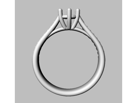 5mm Engagement Ring Modèles 3D en vedette