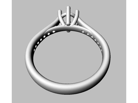 Anel de noivado de 5 mm Modelo de Impressão 3D