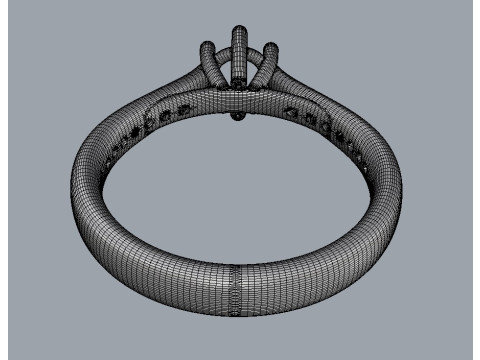 5mm Engagement Ring Modèles 3D en vedette
