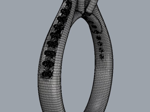 5mm Engagement Ring Modèles 3D en vedette