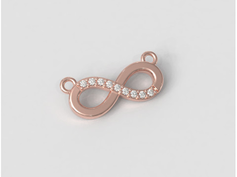 Diamond Infinity Necklace 3D Принт Модель
