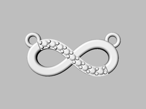 Diamond Infinity Necklace 3D Принт Модель