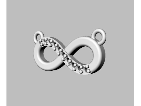 Diamond Infinity Necklace 3D Принт Модель
