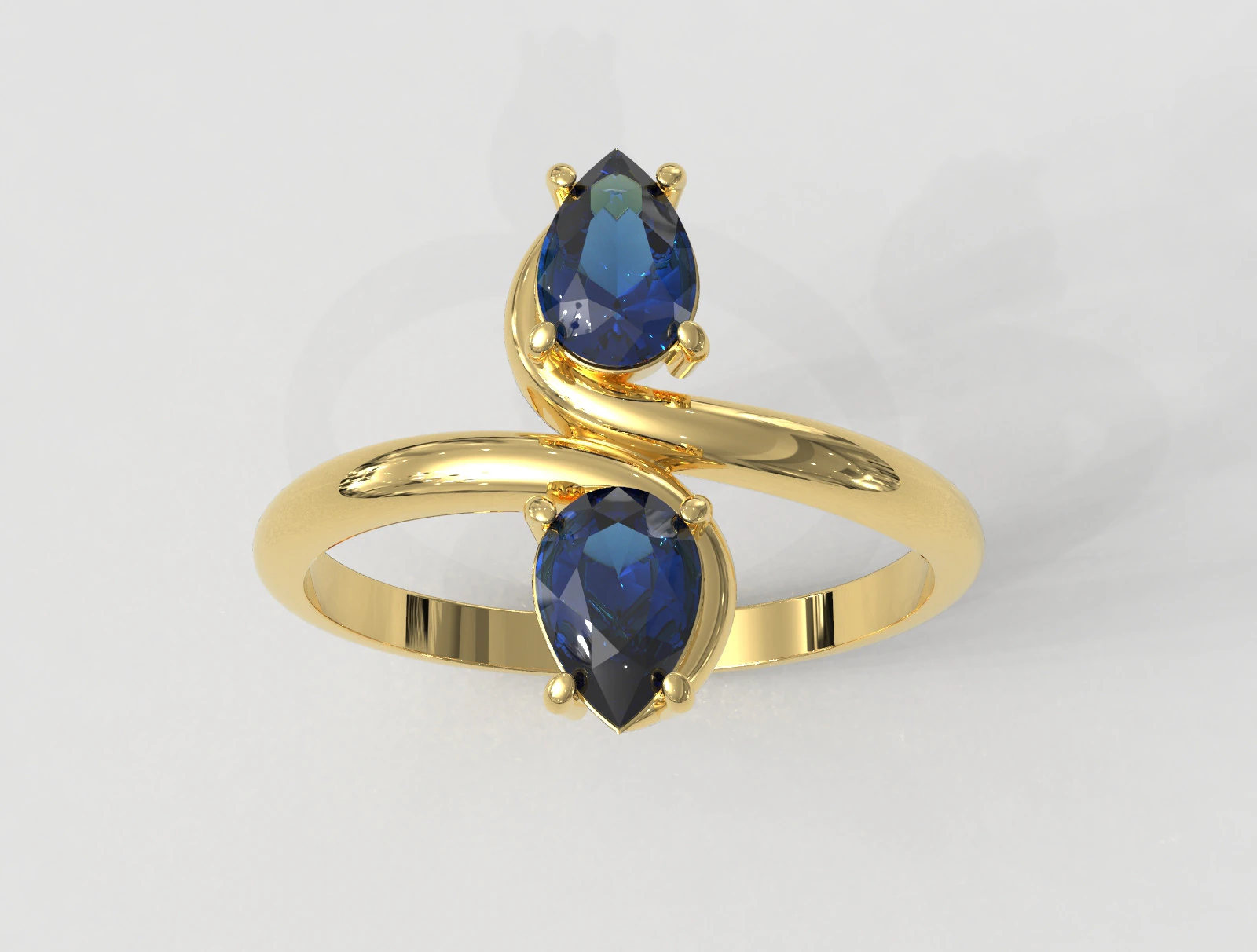 Gemstones Ring 3D Print Model .c4d .max .obj .3ds .fbx .stl .blend