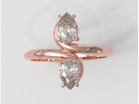 Gemstones Ring 3D 프린트 모델