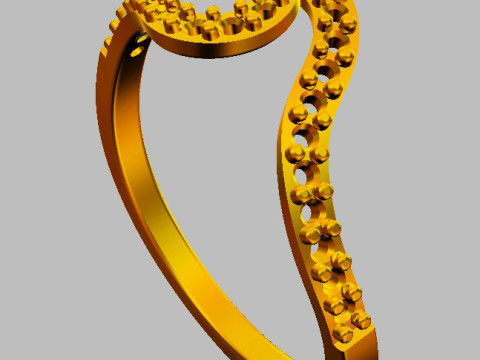 Diamond Wave Ring 3D Принт Модель
