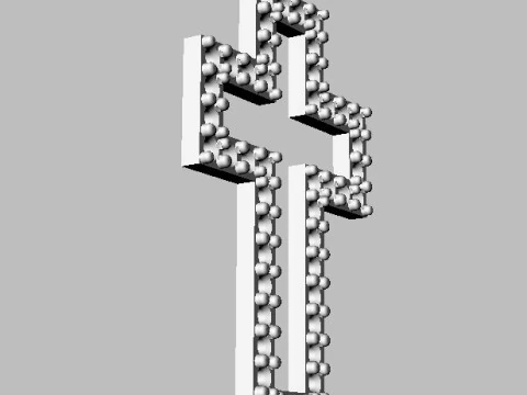 Diamond Cross Pendant 3D Print Model