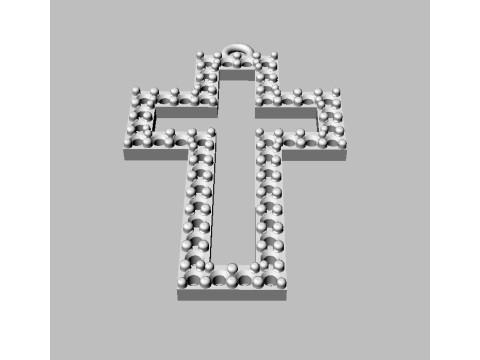 Diamond Cross Pendant 3D Принт Модель