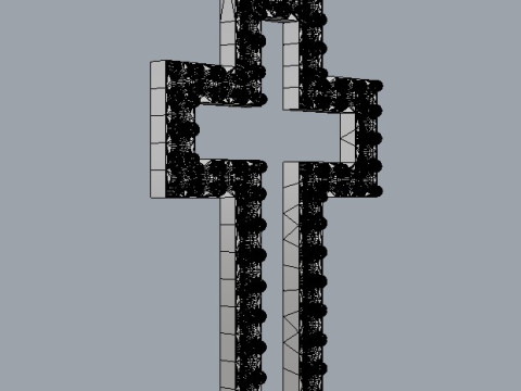 Diamond Cross Pendant 3D Принт Модель