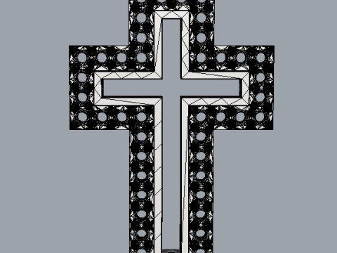 Diamond Cross Pendant Modelo de Impressão 3D