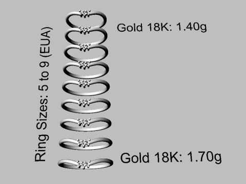 Diamond Ring Model do druku 3D