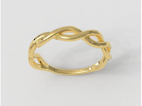 Плетеное кольцо 3D Принт Модель