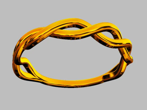 Braided Ring 3D Print Model