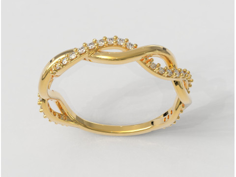 Braided Diamond Ring Model do druku 3D