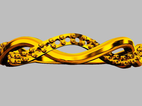 Braided Diamond Ring 3D Print Model
