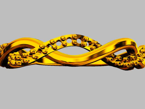 Braided Diamond Ring 3D Print Model