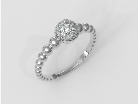 Diamond Sphere Ring Model do druku 3D