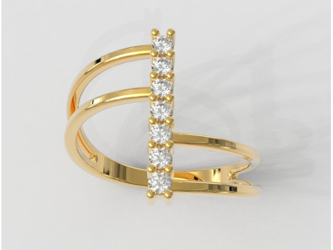 7 Gemstones Ring Model do druku 3D