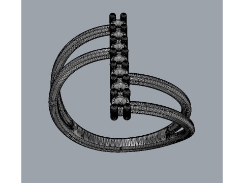 7 Gemstones Ring Model do druku 3D