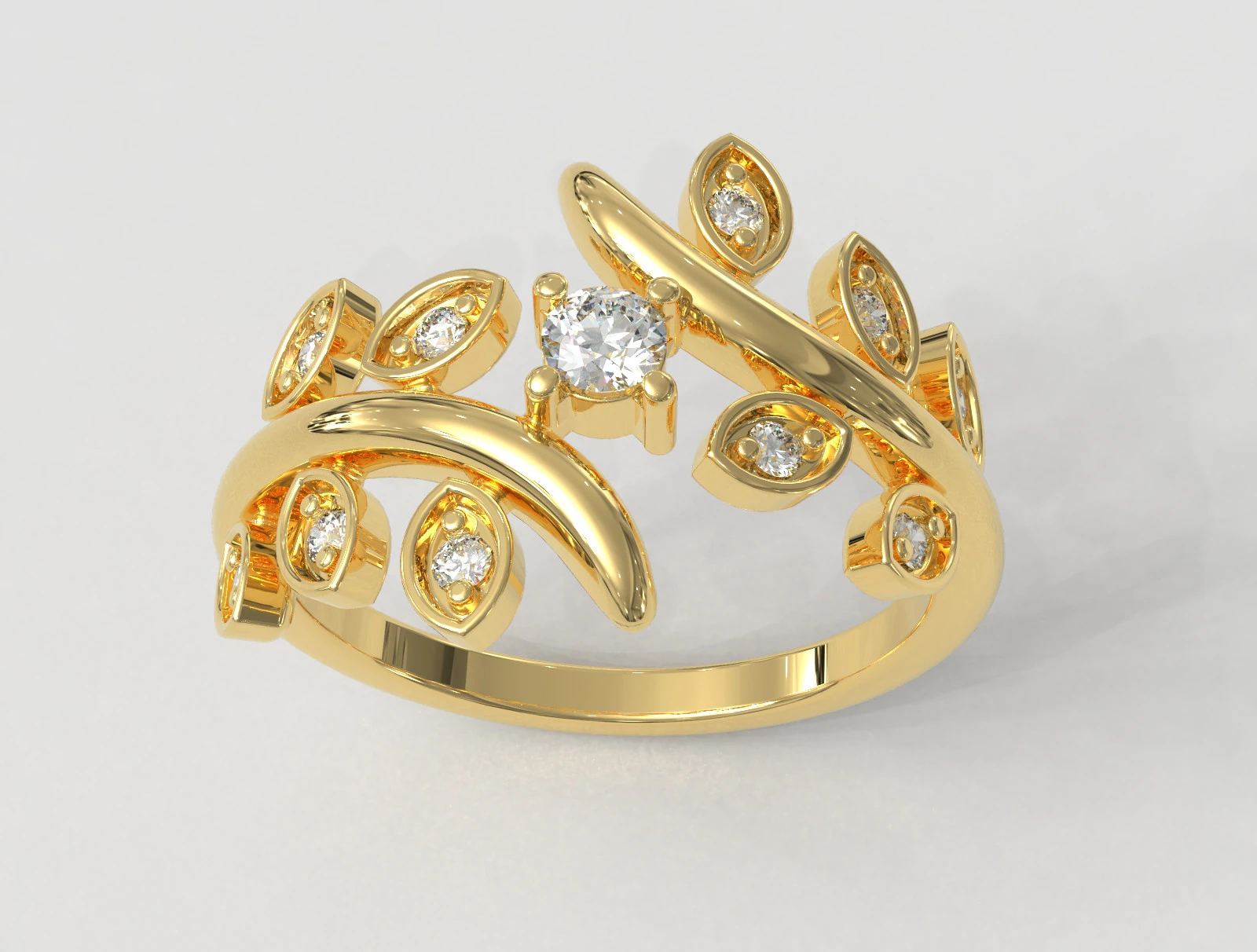 Anel de noivado de diamante Modelo de Impressão 3D .c4d .max .obj .3ds .fbx .stl .blend