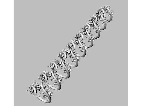 Anel de noivado de diamante Modelo de Impressão 3D