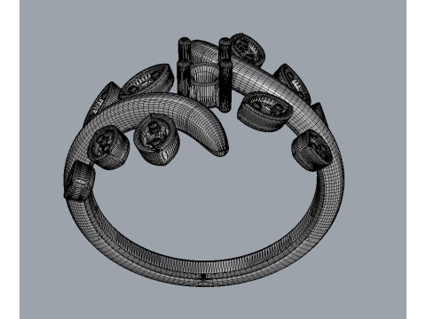 Diamond Engagement Ring 3D प्रिंट मॉडल