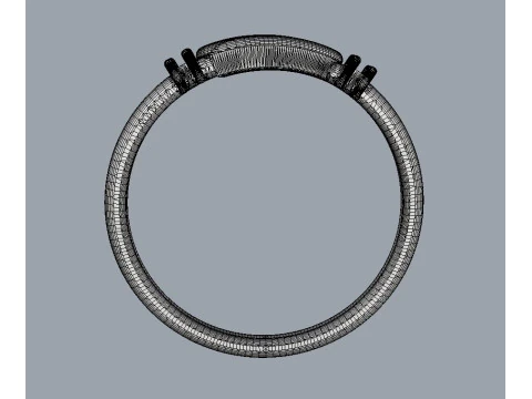 Heart Shape Minimalist Ring 3D Print Model