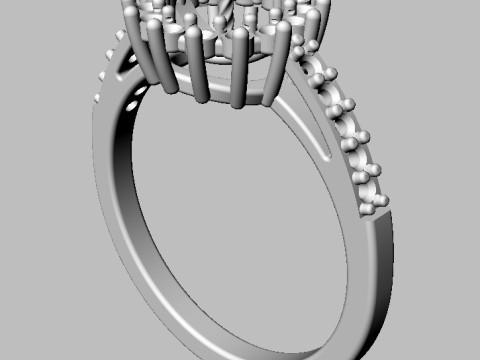 6mm Pearl Ring 3Dプリントモデル